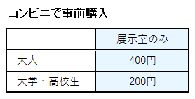 プラネタリウムの事前購入(コンビニ)