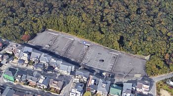 東山動物園の植田山駐車場 全体