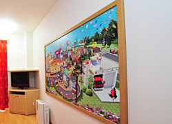 コチラを探すゲーム付きの壁掛けパネル