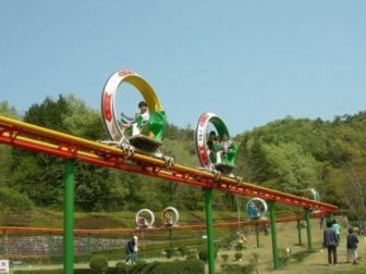 岐阜ファミリーパークのサイクルモノレール