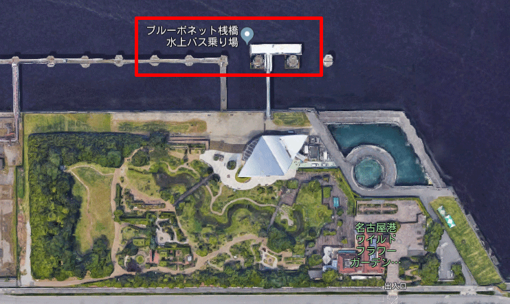 名古屋港ブルーボネットの水上バスの乗り場02