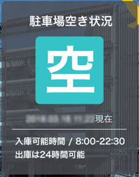 金城ふ頭駐車場の混雑状況(空)