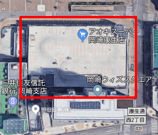 上から見たタイムズ岡崎ウィズスクエア02