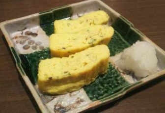 山本屋本店の青唐辛子の出汁巻き玉子