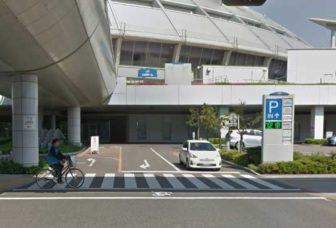ナゴヤドーム内駐車場の入口