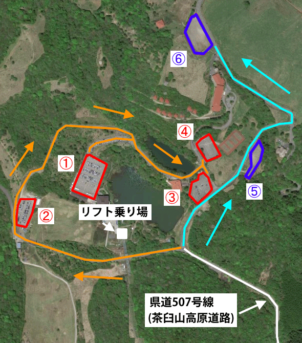 茶臼山高原の作成した地図