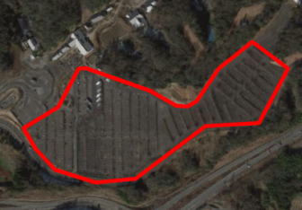 ぎふ清流里山公園の駐車場