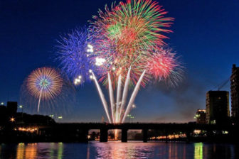 岡崎城下家康公夏祭りの花火