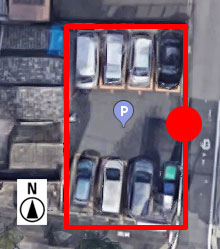 上から見たLucky Parking 則武新町2丁目