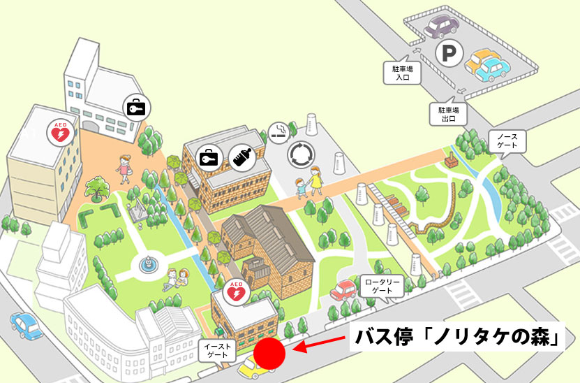 バス停「ノリタケの森」の場所