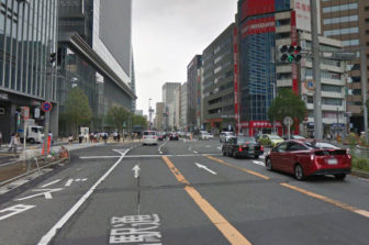 JRゲートタワー目の前の道路