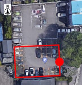 上から見たコインパーク主税町四丁目第2