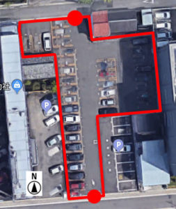 上から見た名鉄協商橦木町第3