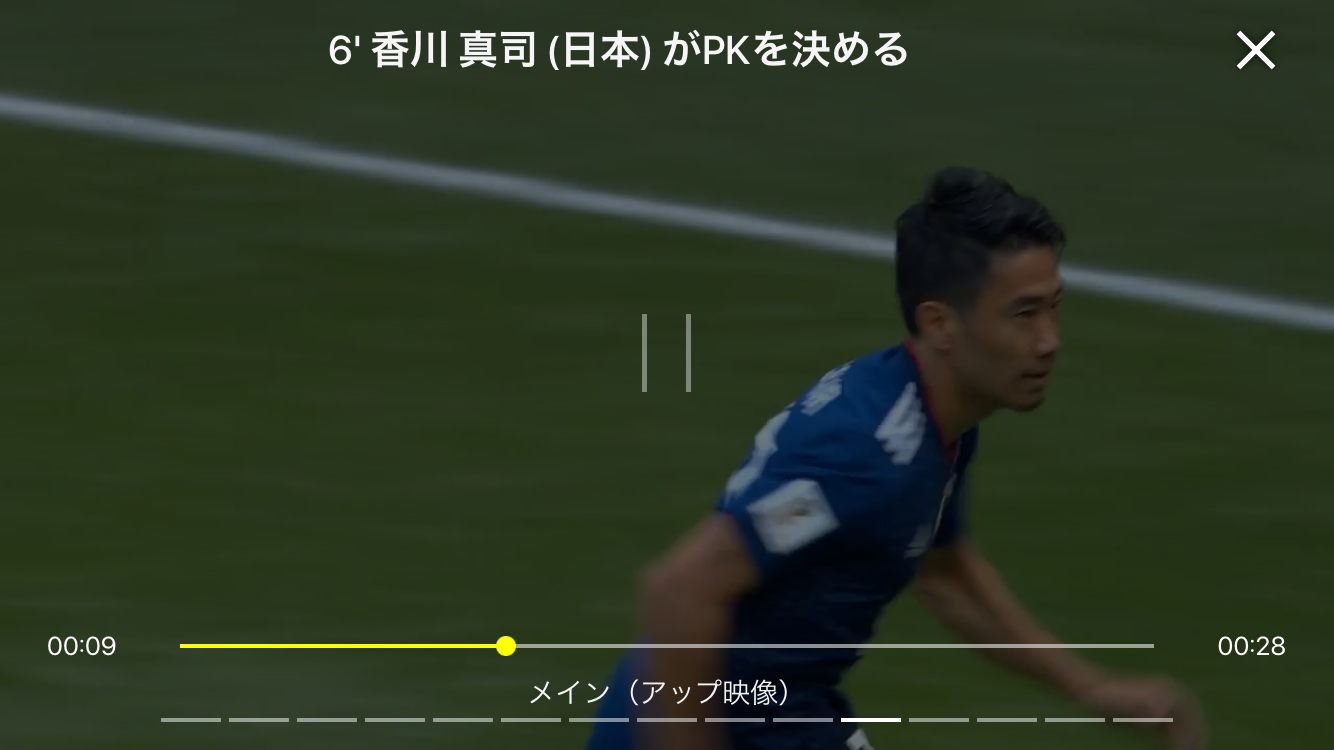 メイン(アップ映像)