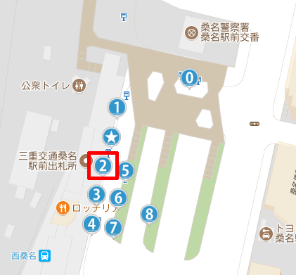 桑名駅の2番乗り場
