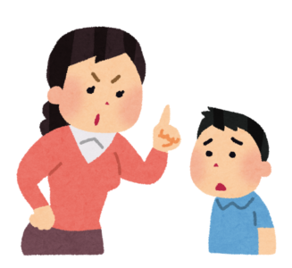 イライラするママ