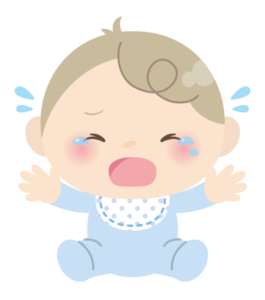 怖がる赤ちゃん