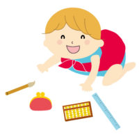 選び取りをする赤ちゃん