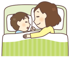 一緒に寝る