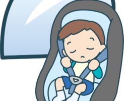 チャイルドシートを嫌がる1歳児