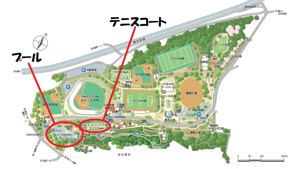 保土ヶ谷公園マップ
