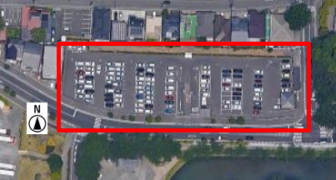 上から見た市営開智駐車場